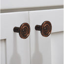 Mascot Hardware 1-7/16 In. Antique Look Floral Drawer Cabinet Knob