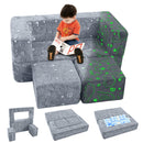 Convertible Kids Modular Couch-Glow Pattern