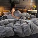 Corduroy Velvet Duvet Cover Set