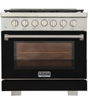 Kucht 36" Freestanding Professional Gas Range KFX3600X-BK