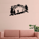 Mountain Backpacker- Metal Wall Art