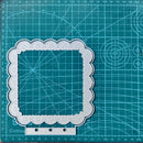 Scalloped Square Scrapbooking Cutting Die by Wizardi QJ10