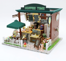 Miniature Wizardi Roombox Kit - Coffee Time Dollhouse Kit