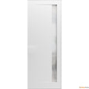 Planum 0660 Painted White Barn Door Slab with Frosted Glass