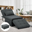 Ainfox 73inch Cloud Puff Convertible Sofa Bed White,4-in-1 Folding Sofa