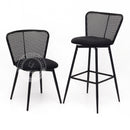 MEKNES Black Rattan Swivel Dining Chair