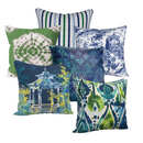 Blue Pavilion – Luxury Outdoor Pillow by SmithHönig