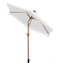 Ainfox 7.5ft Boho Fringe Patio Umbrella with Solar LED Lights, UV Protected Outdoor Umbrella