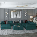 Ainfox U Shaped 21 Seats +12 Sides Modular Sofa Sectional Sofa With Storage