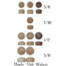Wood Plugs, Rounded Head, End Grain