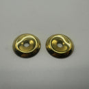Simple Brass Backplate for Bail Pulls 15/16" Diameter, Sold in Pairs for Elegant Hardware Solutions