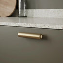 Brushed Bronze "Lucente" Tubular Drawer Pulls