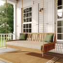 Keystone Amish Co. Twin Franklin Red Cedar Swing Bed, Mushroom Stain