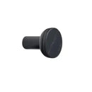 Stained Wood and Black "Bis" Cabinet Knob and Drawer Handle