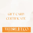Wholifeco Virtual Gift Card