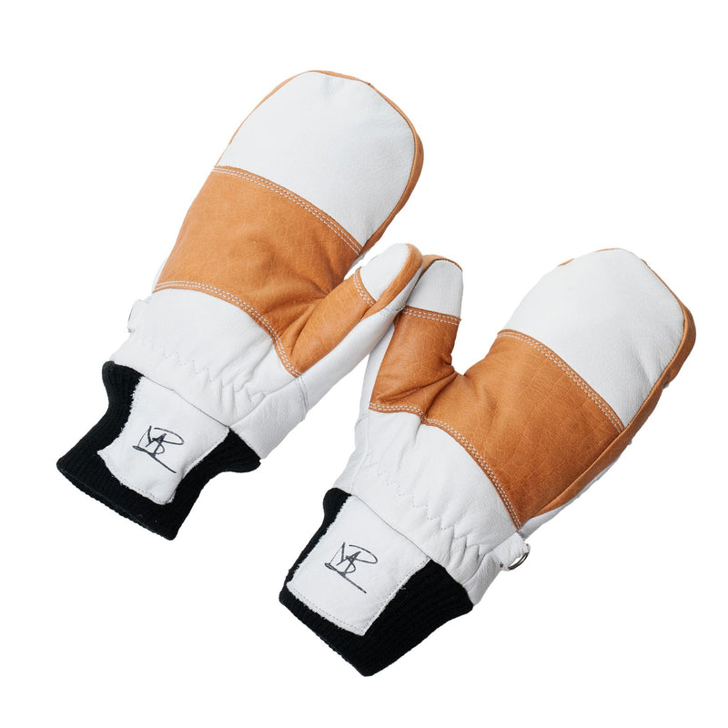 5280 Water Buffalo Leather Mitten - White