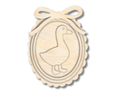 Unfinished Wood Layered and Etched Goose Frame | 5pc | 7" Tall | 1/4" Wood | Wood Craft DIY
