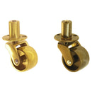 Premium Solid Brass Furniture Caster with 19th Century Design and Two Finishes