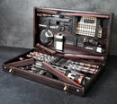 “Chameleon" Camping Accessories BBQ Skewers Set  in a Wooden Case - Table, 34 items