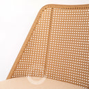 FEZ Beige Rattan Swivel Dining Chair