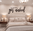 Get Naked Metal Wall Art – Funny Bathroom Wall Decor