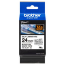 New, Pre-owned, Genuine Brother TZe-SL251 Self Laminating Label Tape Black on White - 24mm Wide x 8m Long
