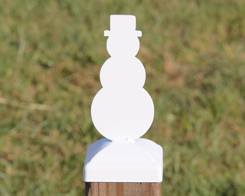 6X6 Snowman Holiday Post Cap (5.5 x 5.5 Post Size)