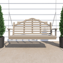 Keystone Amish Co. 5 Foot Milan Recycled Plastic Porch Swing, Dark Grey