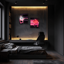 Car light up sign, Car neon light sign, Car wall art lighted - UvCar24