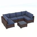 Ainfox  7PCS Patio Sofa Set For Indoor And Outdoor
