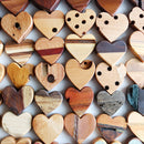Imperfect Wooden Hearts