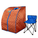 Large Portable Low EMF Negative Ion Indoor Sauna with Chair and Heated Footpad Included - Copper