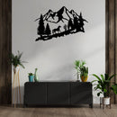 Mountain Horse Metal Wall Art – Western Wildlife Equestrian Home Decor