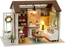 Miniature Wizardi Roombox Kit - Cozy Cottage Living Room Dollhouse Kit