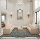 Ainfox 11-Seat Modular Sectional Sofa Sleeper Sofa Flannel Sofa with Storage Seat Beige