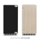 ZLINE 15" Touchstone Clear Cube Ice Maker Drain Pump Panel Ready Door ICCDP-15