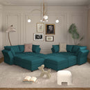 Ainfox 11 Seats + 8 Sides Modular Sofa Module Sofa with Storage Seat