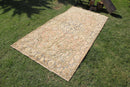 Vintage Carved Handmade Unique Rug  4'5'' X 8'7''