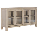 Solano Sliding Door Dining Sideboard Server Weathered Mango