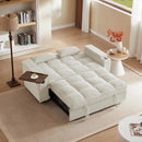 65Inch Convertible Sleeper Sofa With Adjustable Backrest