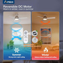 42 Inch Low Profile Ceiling Fan Remote With Dimmable Lights