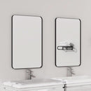 Black 18x26 Inch Bathroom Mirror Over Vanity Wall Mount