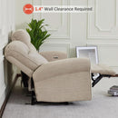 64.6 Inch Wall Hugging Auto Power Recline Loveseat