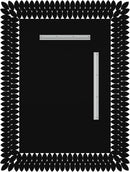 30X40 Inches Jeweled Bathroom Wall Mirror Large Rectangle Vanity Decor