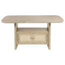 Kailani 7-piece Wood Counter Height Dining Set Beige Oak