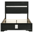 Miranda 54-inch Upholstered Full Panel Bed Black