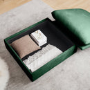 Green Corduroy Sofa Couch, Modular Couch with Storage Ottoman,  Couch Deep Seat Couches for Modern Living Room/Apartment/Office