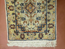 1' 8" X 2' 4" Handmade Floral Oriental Wool Rug Carpet Ivory