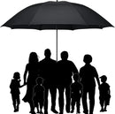 80 Inch Windproof Golf Umbrella For Family Outdoor Use