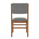 5PCs Rectangle Wooden Dining Table Set, Mid-Century Modern Kitchen Table and 4 Upholstered Chairs for Home, Saving Space